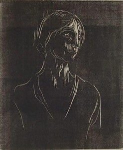 Edvard Munch. Birgitte I. Xilografia, 1930