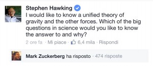 La domanda posta da Stephen Hawking