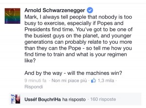La domanda posta da Arnold Schwarzenegger