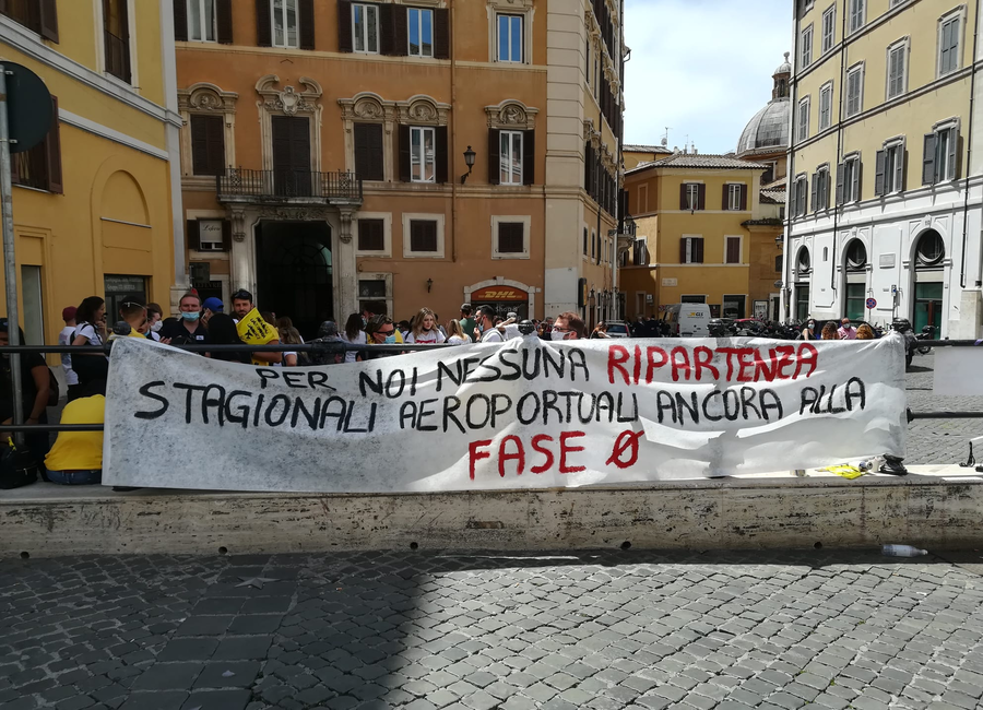 LAeS manifestazione Roma