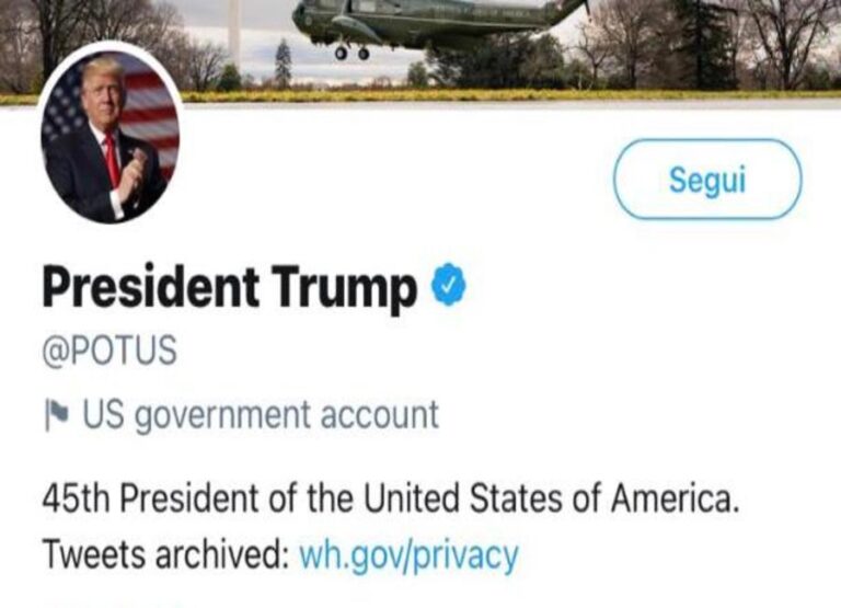 Twitter elimina Trump