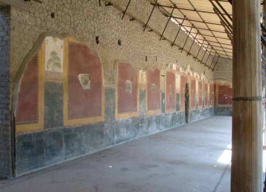 restituzione frammenti e affreschi Ville Stabia