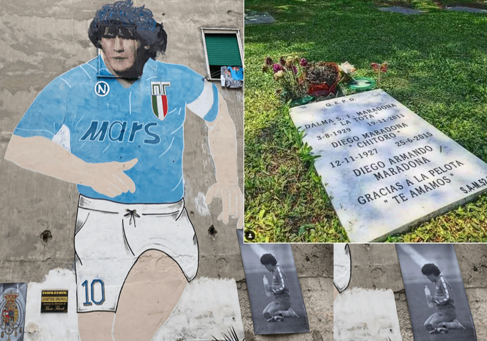 La tomba abbandonata di Diego Armando Maradona