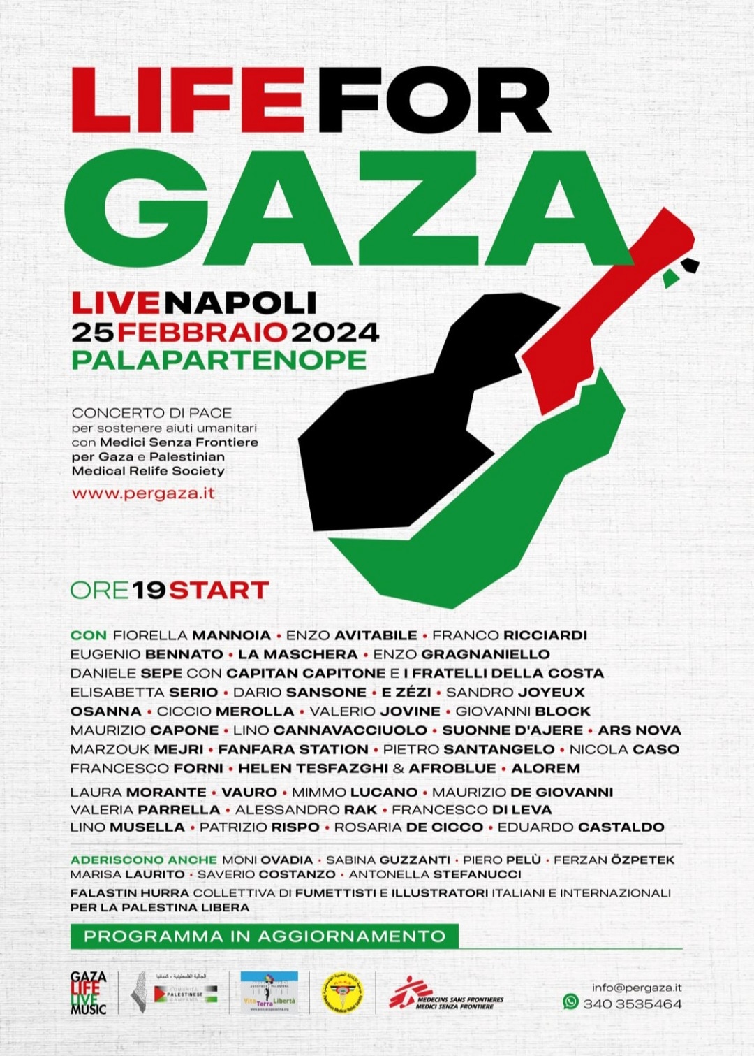 Life for Gaza: Napoli sostiene il popolo di Gaza