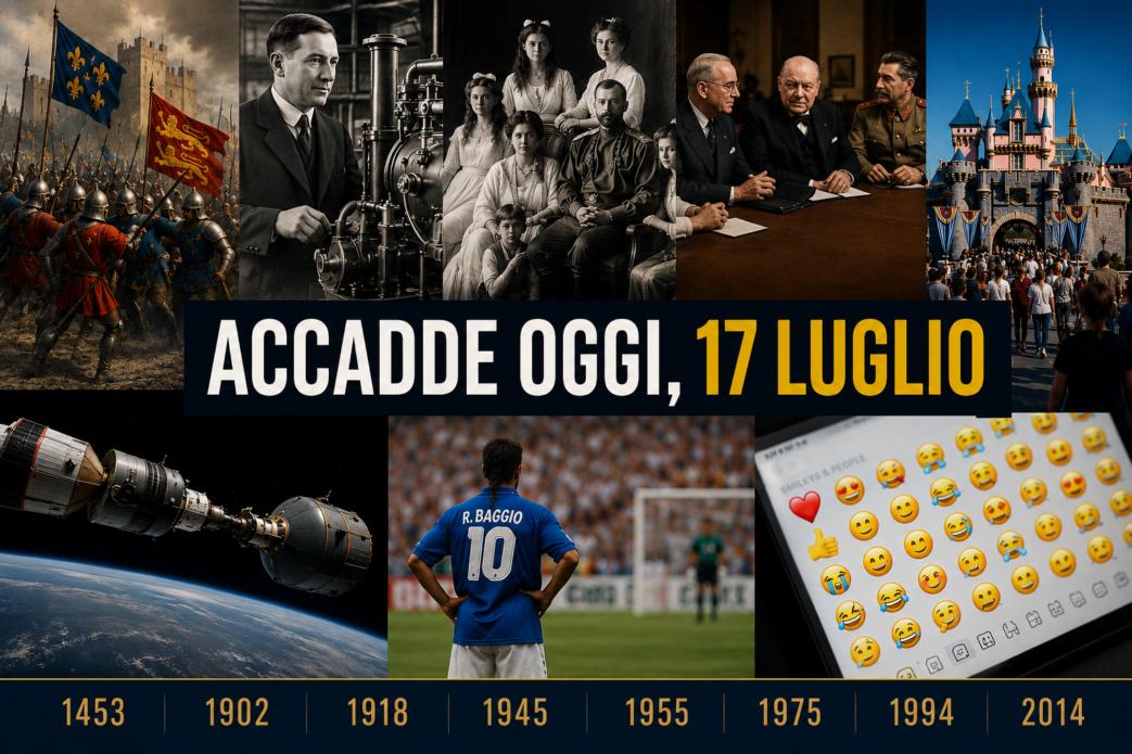 Accadde oggi, 17 luglio: da Castillon a Disneyland, fino a Brasile-Italia 1994 Accadde oggi, 17 luglio: da Castillon a Disneyland, fino a Brasile-Italia 1994