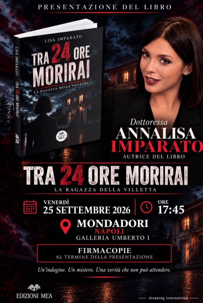 Tra 24 ore morirai, un libro di Lisa Imparato