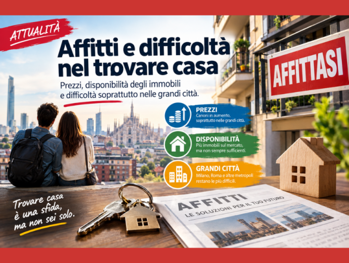 Affitti e difficoltà nel trovare casa Affitti e difficoltà nel trovare casa