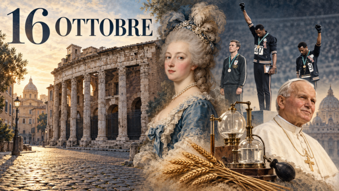 16 ottobre: da Maria Antonietta ai pugni alzati di Città del Messico 16 ottobre: da Maria Antonietta ai pugni alzati di Città del Messico